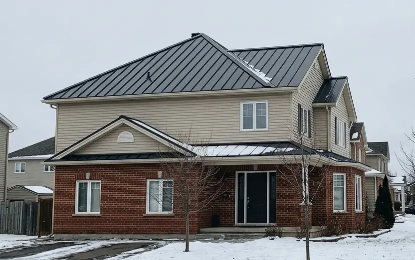 Standing-seam metal roof installation Dieppe NB — ideal for Atlantic snow loads